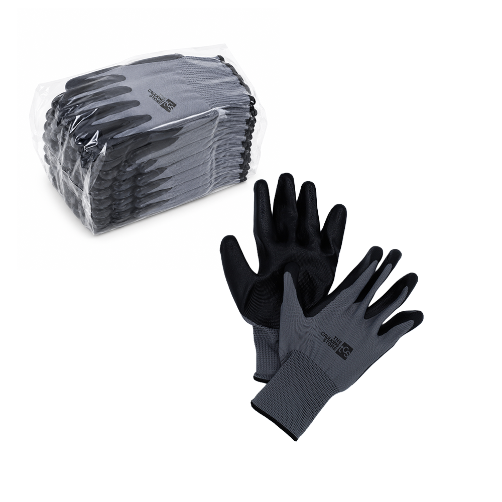 [TCSGL1005SM] Black Nitrile Coated Gloves (S/M)